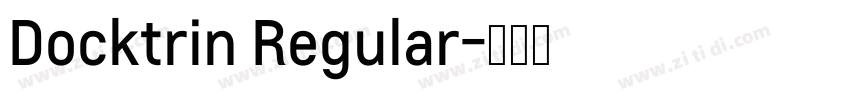 Docktrin Regular字体转换